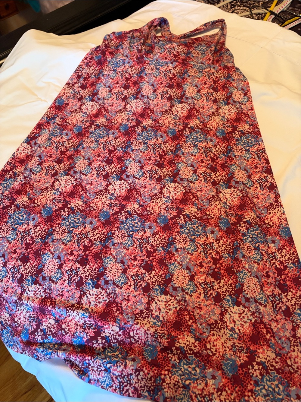 Patagonia Women's Pink and Blue Floral Maxi Dress